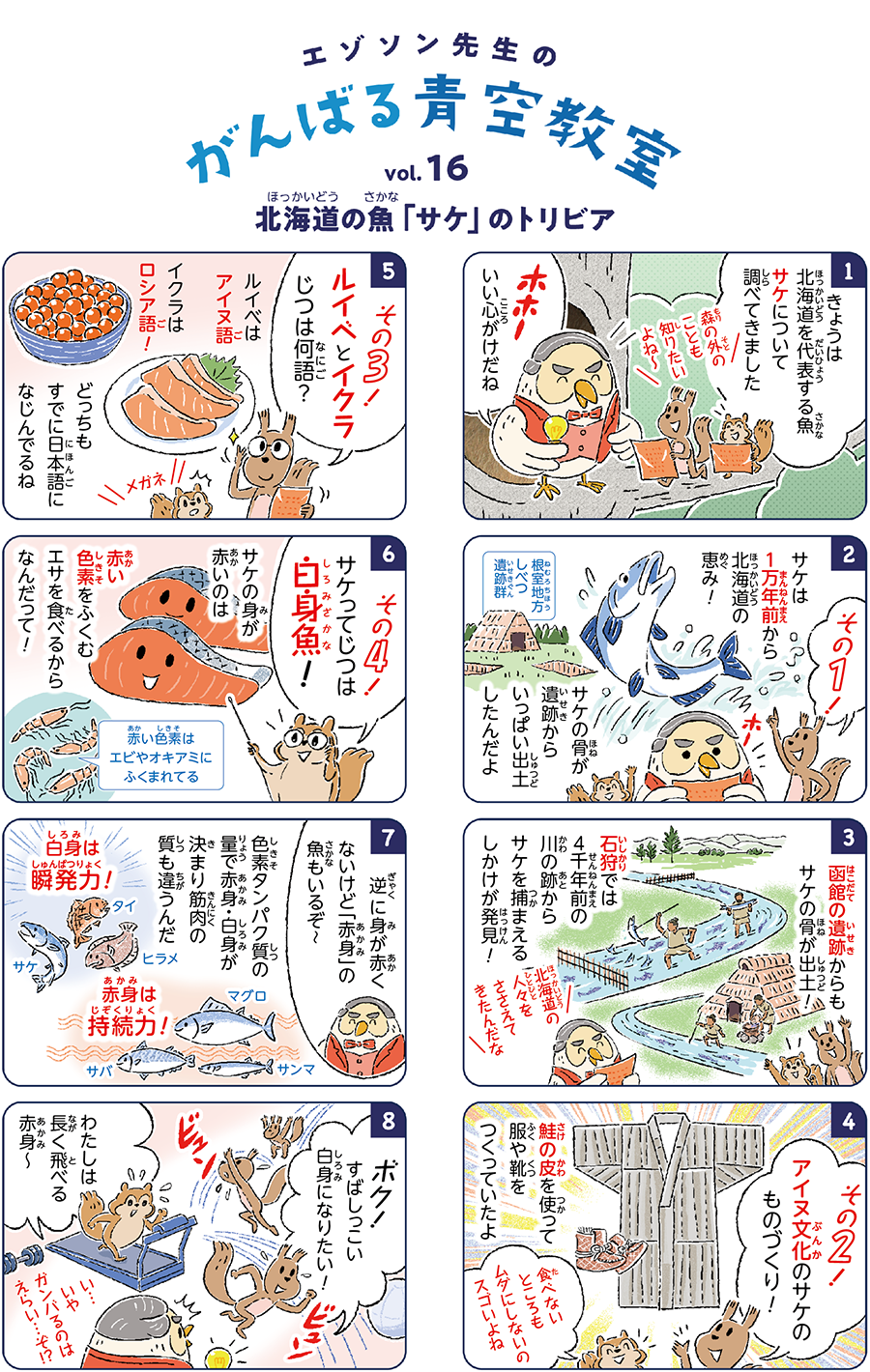 北海道を代表する魚「サケ」について調べてきました